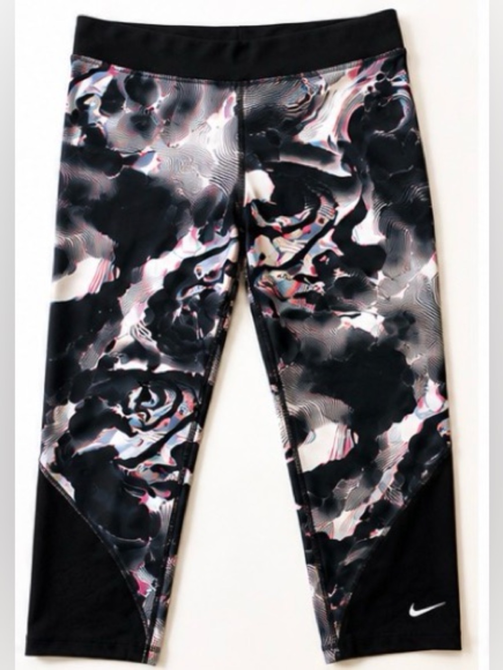 🆕 [Nike Pro] Dri-Fit Black Running Training Capri Leggings XS Athletic